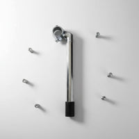 Metal Construction Cycle Gooseneck Stem Silver Finish Bike Handlebar Riser