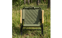 Folding Recliner Chair Carry Handle Reclining Camping Chair Foldable Outdoor Seating