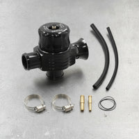 Forced Induction Blow off Control Device with Hoses 25mm Dual Port Diverter Control Device Aluminum Alloy Auto Part for Car Enthusiasts, Tuner