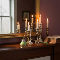 European Design Candle Snuffer Safely Extinguishes Flames Bell Candle Snuffer Prevents Smoke Bell Shaped Wick Extinguishing Tool No Beeswax Splatter for Wedding, Spa, Mindfulness Practice Studio