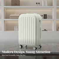 Rigid-Sided Luggage Adjustable Handle Hardshell Rolling Luggage Lightweight Design Cabin Bag Trolley Case for Young Adults, Holidays