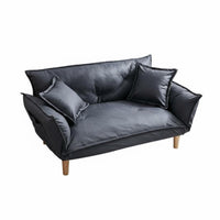 Space-Saving Adjustable Floor Lounger Soft Comfort Adjustable Sleeper Loveseat Convertible Design Household Furniture Multi-Positional for Apartment Dwellers, Young Adults, Balcony, Small Areas, Reading Nook, Home Office