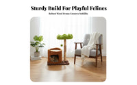 Sisal scratch-resistanting Posts Multitiered feline Tree with Condo Space-Saving Multitiered feline Tree comprehensive Feline Activity hub snug Condos for felines, Kittens, Indoors, Play Area, Living Room, Bedroom