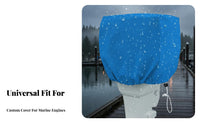 Outboard Engine Cover Water Resistant Engine Cowling Cover Boat Engine Hood Particles Resistant Particles Resistant