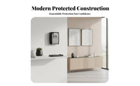 Drillcost-Drillless Insidetallation Wall-Mounted Combination Key Box Pry-Resistant Wall-Mount Combination Lockbox Long-Lasting Construction Security Device Weatherproof for Property Managers, Business Owners, Home Entrance, Doorway, Outdoor, Office