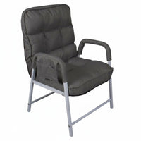 Ergonomic Design Padded Folding Recliner Stable Frame Lounge Chair High Back Support Indoor Furniture Easy Assembly for Students, Office Workers, Balcony, Living Room, Bedroom, Reading Nook
