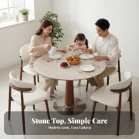 CenturyCentury-Century-1900s modern design Round Pedestal Table Space-Saving Household Furniture Modern Minimalist Design Easy-to-Clean Surface for Apartment Dwellers, Families, Homeowners, Dining Room, Small Living Spaces, Kitchen, morning dining corner