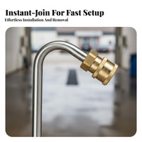 90 Degree Pressure Washer Lance Quick Connector Angled Pressure Washer Attachment Curved Gutter Cleaner Rod 4000 Pounds Per