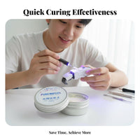 50 G Sandable and Paintable Light Curing Putty Moldable Curing Putty Easy to Shape Model Filler High Hardness for Modelers, Hobbyists, Crafters