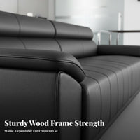Modular Office Couch and Table Group Minimalist Design Reception Seating Firm-Density Foam Cushions Commercial Furnishings for Interior Designers