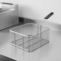 Heavy-Duty Deep Fryer Basket Multi-Purpose Deep Fry Basket Multipurpose Stainless Steel Mesh Strainer Dishwasher Safe for Restaurant Owners, Chefs, Food Truck