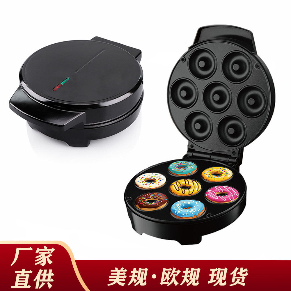 110V 7-Hole Donut Maker Breakfast Machine with Heating Tube