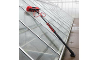 Rectangular Head Telescopic Water-Fed Brush Dense Bristles Solar Panel Cleaning Brush Extendable Water Fed Pole Cleaner No Ladder Use for Photovoltaic Panels