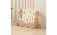 Kids' Book Rack Large Capacity Child Book and Toy Organizer Multi-Tier Book Shelf Space Saving Storage Furniture for Playroom