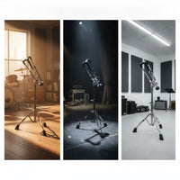 Snare Drum Stand Heavy-Duty Snare Drum Stand with Adjustable Height Portable for Stage, Rehearsal Room
