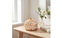 Clear Crystal Trinket Box Luxurious Decorative Box with Lid Elegant Lidded Vanity Organizer Sparkling for Women, Collectors, Dressing Table