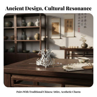 Traditional Chinese Hair Crown Color-Preserving Alloy Traditional Chinese Headpiece Ancient Chinese Hair Crown Elegant Design
