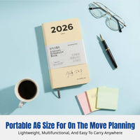 2026 A6 Weekly Planner Notebook, Efficient Time Management, Student Organizer