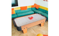 Stress Relief Tabletop Air Hockey Set Easy to Keep Mini Air Hockey Table Child Friendly Even Playing Surface for Party