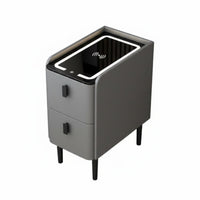 Nordic and design Narrow End Table Space-Saving Nightstand Modern Design Bedroom Furniture With Storage Drawer for Students, Apartment Dwellers, Adults, Small areas, Dormitory, Dorm Room, Home Office