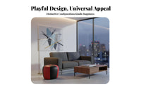 Cute Design Strawberry-Shaped Ottoman Cartoon Design Round Padded Ottoman Soft Padding Small Stool Multi-Functional for Children, Toddlers, Living Room, Entryway, Playroom, Bedroom