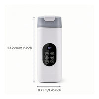 Electric Juicer with Digital Display Rechargeable Portable Juicer Cup Portable Blender Compact for Travelers, Travel, Office