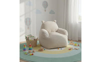 Children's Reading Corner Chair Removable and Washable Cover Young Child Bear Ear Sofa Low Seat Design Kids' Corduroy Armchair for Infants, Playroom