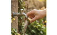 2 Pieces Watertight Micro-Irrigation Irrigation Hose Connector Threaded Micro-Irrigation Irrigation Adapter Corrosion-Resistant Brass Hose Fitting with Washer Easy to Install for Gardeners