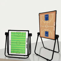Foldable Training Board Floor Standing Tactic Board Foldable Strategy Folder Double-Sided Sports Equipment for Professionals