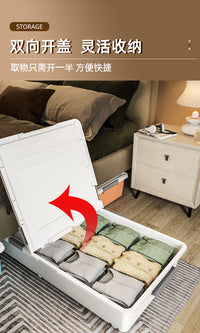 床底收纳箱带轮扁平整理箱抽屉式家用被子衣服储物神器床下收纳盒