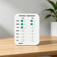 Pet Feeding Tracker Printed Layout Pet Food Chart White