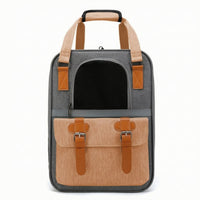 Soft-Sided Pet Carrier Backpack Breathable Backpack with Mesh Panels Handsunobstructed Covered Pet Bag Ventilated for Cat Owners, Vet Visits, Commuting