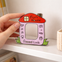 3-inch Acrylic Photo Frame Photo Stand Red Brown Green Black White Tabletop For Newlyweds Children Growth Records