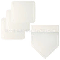 Rubber Baseball Home Plate Set of 5 Pieces with Square Base