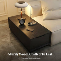 Wabi-Sabi Aesthetic C-Shaped Accent Table Minimalist Design Living Room Furniture With Storage Shelf Home Furnishing Space-Saving for Apartment Dwellers, Homeowners, Distant Workers, Study, Small Areas, Bedroom
