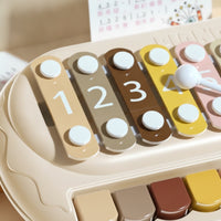 Xylophone Piano Toy Early Education Piano Xylophone with Mallets Interactive Bunny Percussion Instrument for Young Children, Infants, Playroom