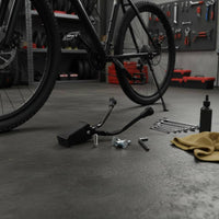Center Mount Bike Kickstand Easy to Install Double-Leg Kickstand Non-Slip Vehicle Part for Repair