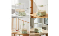 Bean Sprout Machine Smart Bean Sprouter Automatic Sprouter with Water Tank Transparent Three-Layer Sprout Maker Countertop