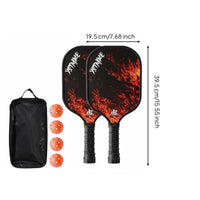 Long-Lasting Wood Construction Wooden Pickleball Paddles Non-Slip Grip Pickleball Paddle Kit Breathable Handle Sports Equipment Lightweight Design for Outdoor