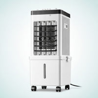 Easy to Move Portable Evaporative Air Cooler Wheeled Cooling Fan for Bedroom