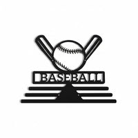 Hollow out Design Baseball Medal Hanger Easy to Install Baseball Wall Medal Rack for Game Room, Bedroom, Office