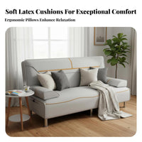 transfor modernable Design Fold-foldable Sleeper Loveseat Multi-Functional Pull-foldable Sleeper Couch Space-Saving Sofa Bed long-lasting textile for Apartment Dwellers, Young Adults, homeowners, Small areas, Living Room, Bedroom