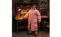 1/6 Scale Jacket Set Thumb Hole Sleeve Ends Miniature Puffer Jacket Action Figure Long Coat Multi-Pocket Design Miniature Figure