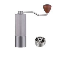 Manual Coffee Stainless Metal Hand Crank Coffee Smooth-Turning for Journeyers, Travel, Camping