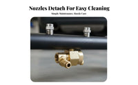 2-in-1 Pressure Washer Undercarriage Cleaner Adjustable Wands Two-Way Function Undercar Cleaner Easy Mode Switching for Driveway, Patio