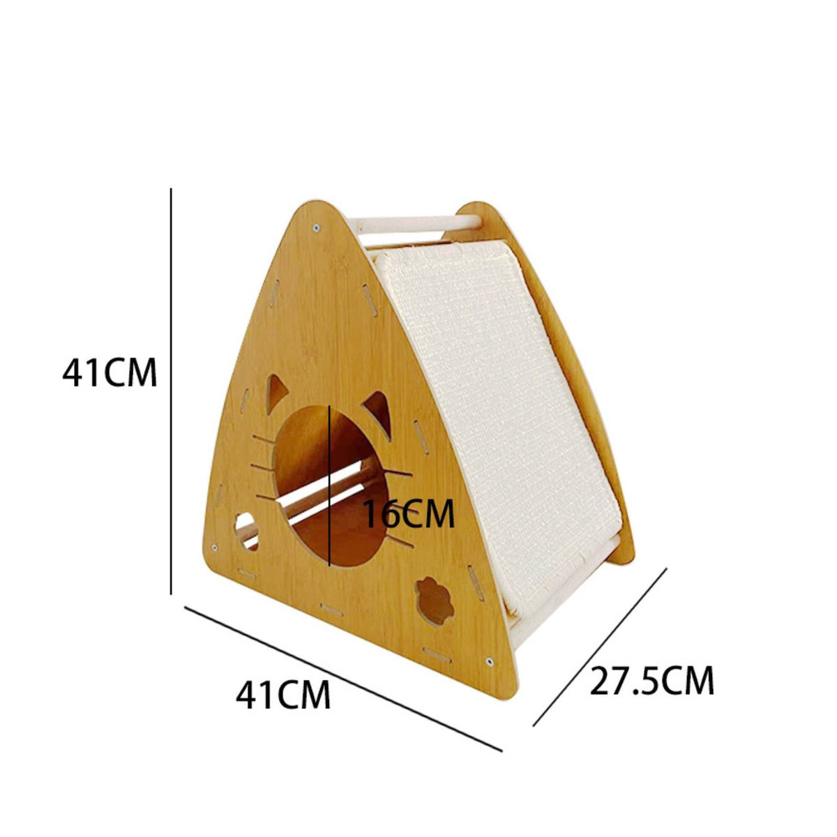 Triangle Cat Scratcher and Protected Cat Scratcher House Pet Accessory for Indoor