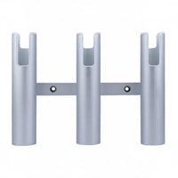 3 tube Boat Fishing Rod Holder Aluminum Rod Holder Rack