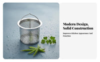 Kitchen Sink Strainer Basket Long-Lasting Stainless Steel Drain Strainer Stainless Steel Sink Strainer Rustproof Fine Mesh Drain