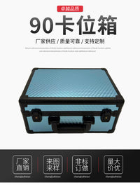Aluminum Alloy Trading Card Storage Box with Handle