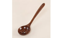 Wooden Skimmer Spoon Long Handle Wooden Colander Ladle Colander Spoon Polished for Home Cooks, Hot Pot, Restaurant